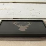 Lap Desk - Hand Painted Deer Head - Antler - On..