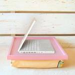 Laptop Lap Desk Or Breakfast Serving Tray - Pink..